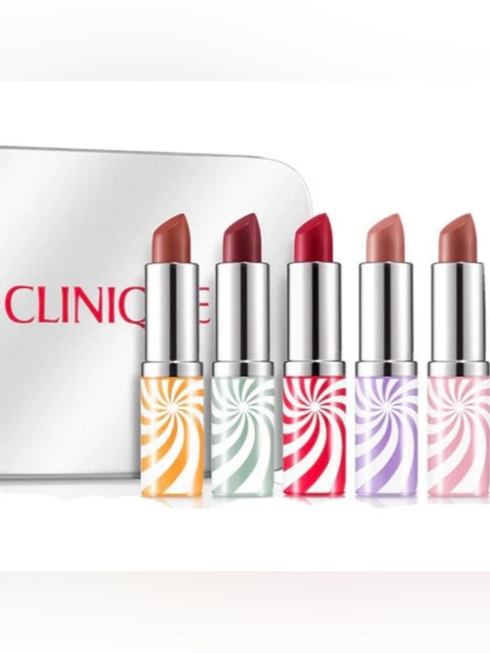 Clinique Mini Lipstick Set — Red, Mauve, Nude & Pink Shades